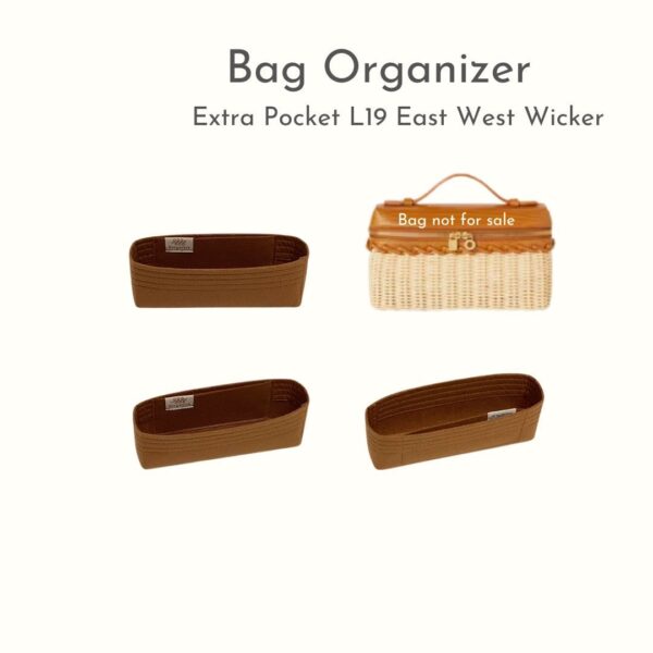 Bag Organizer-Loro--L19-Extra-Pocket-East-West-Wicker - Image 2